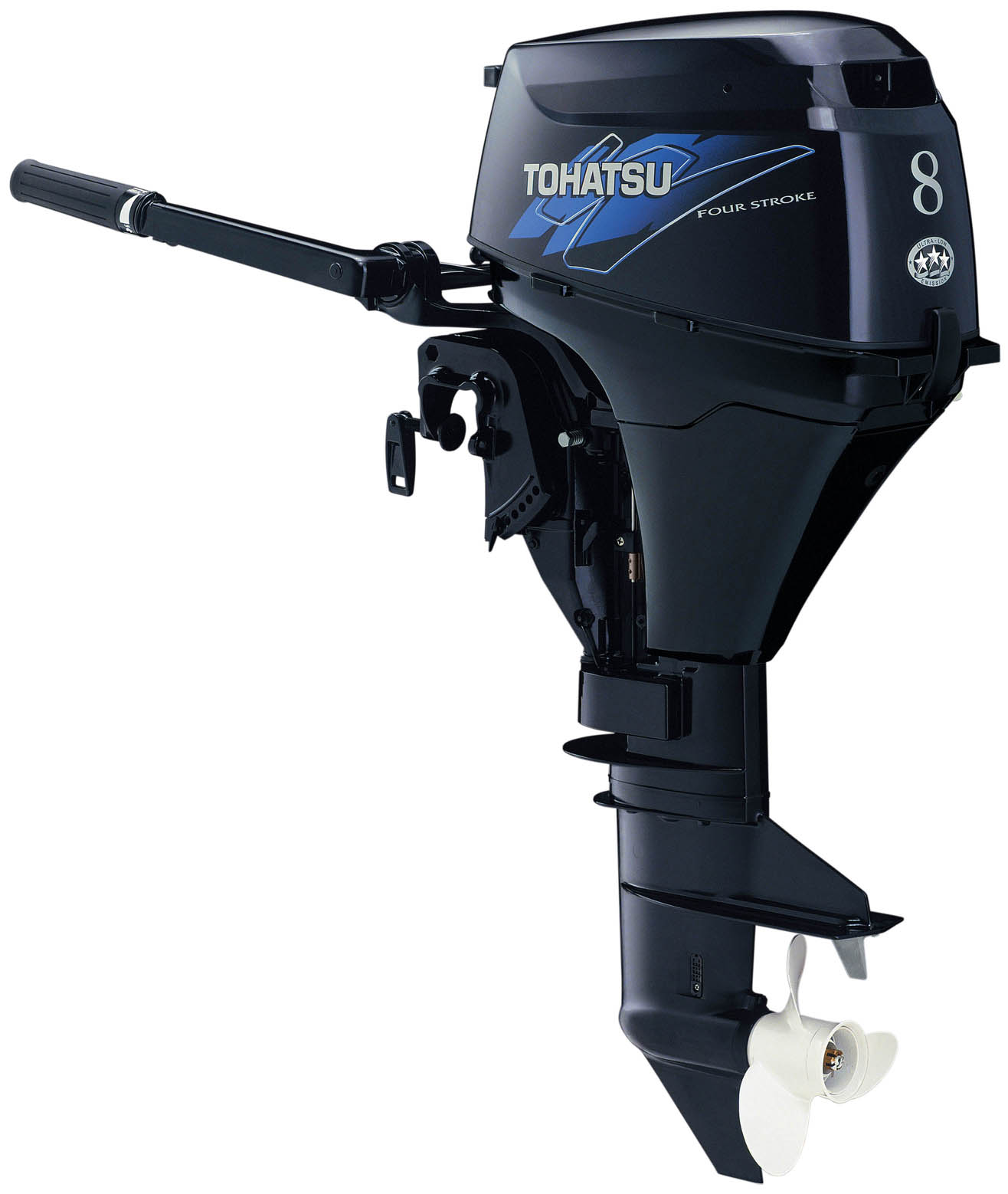 Tohatsu 20hp Outboard, Tohatsu MFS20 EF, Electric Start, Tiller Handle