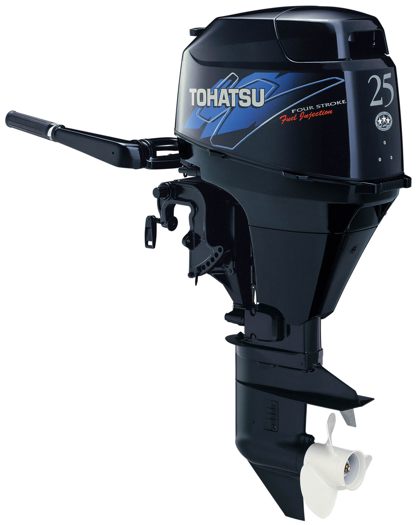 Tohatsu 20hp Outboard, Tohatsu MFS20 EF, Electric Start, Tiller Handle