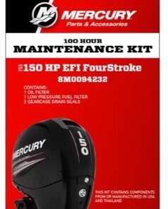 Mercury 100hr Maintenance Kit F150hp EFI Models & 150hp SeaPro (3.0ltr).